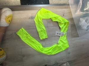 Musera Neon Yellow Long Sleeve Crop Top